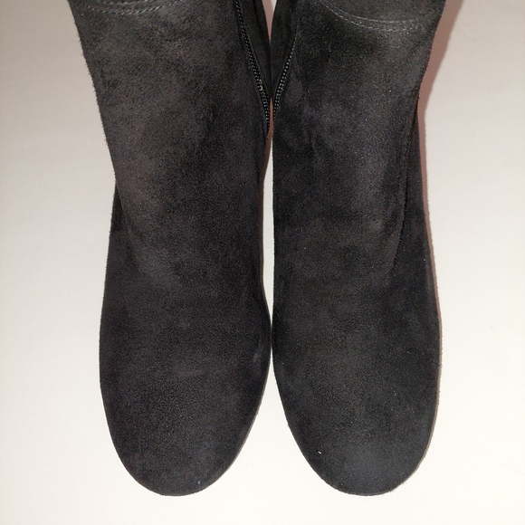 NIB Cole Haan Sz 8M Denise Suede Block Heel Knee High Boots - Picture 3 of 7